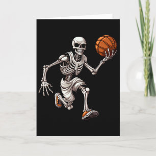 Skelet Skelet Spelend Skelet Halloween Schedel Lie Kaart