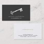  SKELET SLEUTEL LOGO Nr. 2 Visitekaartje (Voorkant / Achterkant)