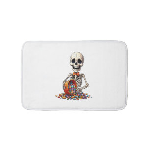 Skelet Snoep Kom Halloween Badmat