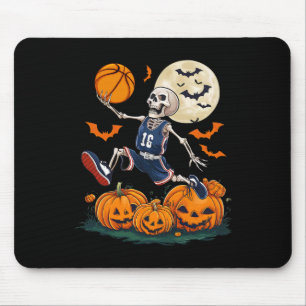 Skelet speelt skelet Halloween mannen jongens skel Muismat