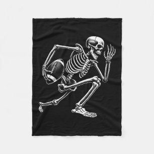 Skelet spelen Football Halloween Skull Lover Fleece Deken