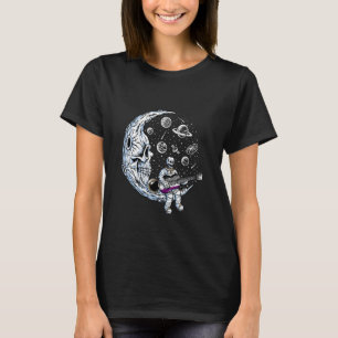 Skelet Spelen Gitaar Aseksueel LGBT-Q Pride Guita T-shirt