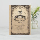 Skelet Tarotkaart Kaart (Staand voorkant)