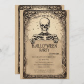 Skelet Tarotkaart Kaart (Voorkant / Achterkant)