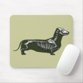 skelet van dachshund muismat (Met muis)