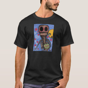 Skelet van de suikerschedel Dag van het dode Shirt