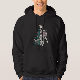 skelet van een kerstboom hoodie