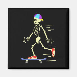 Skelet van skateboard skateboarden magneet