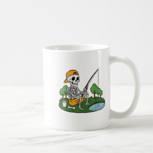Skelet Vissen Halloween Soky Visser Vis Mannen Koffiemok