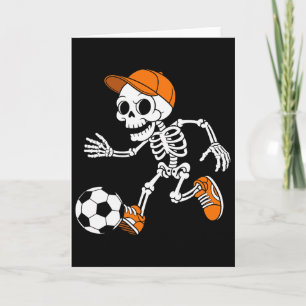 Skelet Voetbal Halloween Kostuum Grappig Voetbal M Kaart