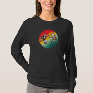 Skelet Voetbal Halloween Spoken T-shirt