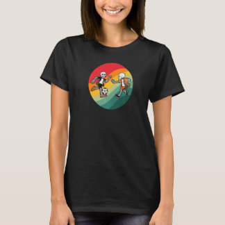 Skelet Voetbal Halloween Spoken T-shirt