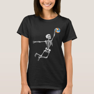 Skelet Volleybal Halloween Kostuum Jongens Tieners T-shirt