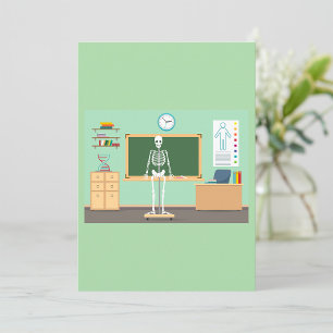 Skelet voor wetenschapsklas kaart