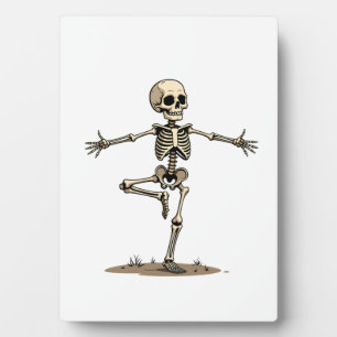 Skelet Yoga � Grappig Halloween Fitness Shirt Fotoplaat