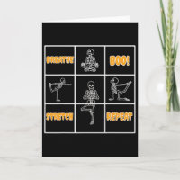 Skelet Yoga Halloween Grappig Adem Boo Rekken