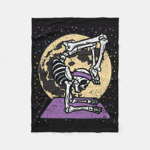 Skelet Yoga Halloween Kostuum Griezelige Schedel M Fleece Deken