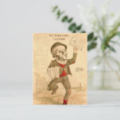 Skeletal Paperboy Briefkaart (Staand voorkant)