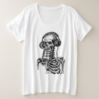 Skeletal Sound Grote Maat T-shirt