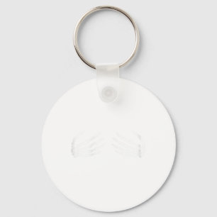 Skeletale handen op borst borsten heksen cadeau sleutelhanger