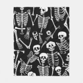 Skeletbemanning Fleece Deken (Voorkant)