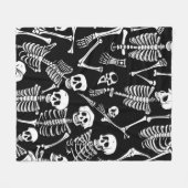 Skeletbemanning Fleece Deken (Voorkant (Horizontaal))