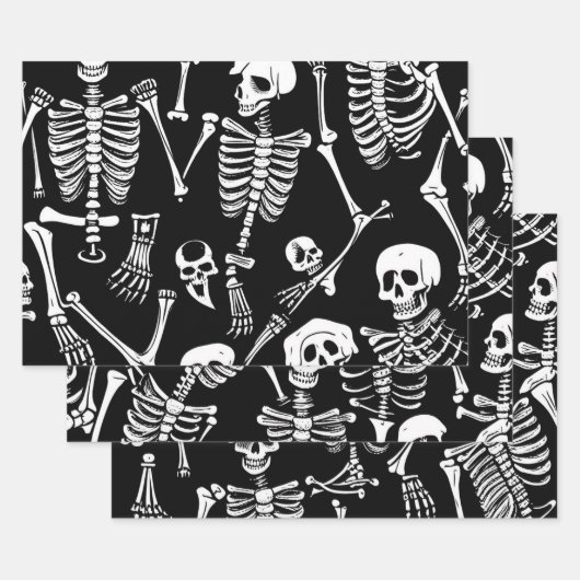 Skeletbemanning Inpakpapier Vel (Set)