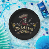 Skeletbemanning Papieren Bordje (Feest)