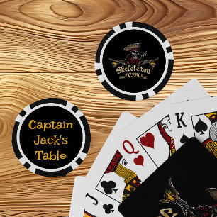 Skeletbemanning Poker Chips