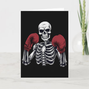 Skeletbokser Boksen Kickboksen Halloween Martial A Kaart