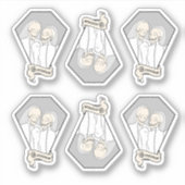 Skeletbrug Sticker set (Voorkant)