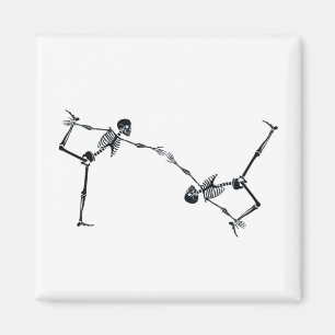Skeletdansende Halloween Magnet Magneet
