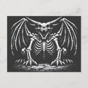 Skeletdraak door BurnsInHell Briefkaart