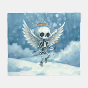 Skeletengel – De zachte kant van het hiernamaals. Fleece Deken