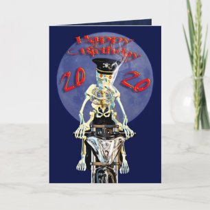 Skeletfietser 20e verjaardagskaart kaart
