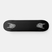 Skelethand, rots en rol skateboard (Horizontaal)