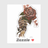 Skelethandbedekking Roos Sticker (Vel)