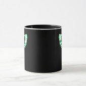 Skelethanden, hart, röntgenkostuum mok (Midden)