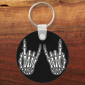 Skelethanden rots en rol sleutelhanger (Voorkant)