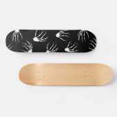Skelethanden - zwart skateboard (Horizontaal)