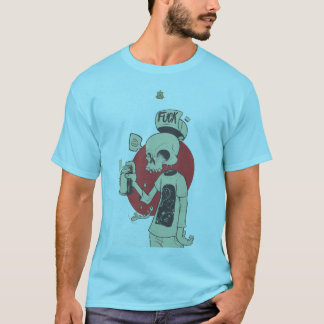 skelethoudend spuitflesje t-shirt