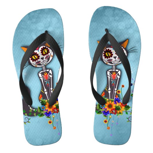 Skeletkatje Teenslippers (Voetbed)