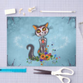 Skeletkatje Tissuepapier (Craft)