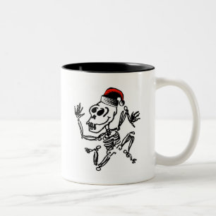 Skeletkerstmis Tweekleurige Koffiemok