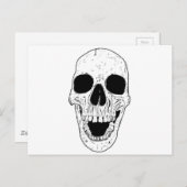 Skeletkop Briefkaart (Voorkant / Achterkant)