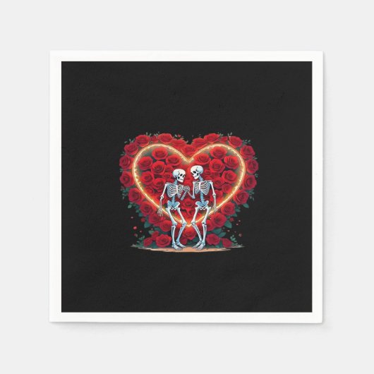 Skeletkoppel houdt handen in een hart van Ro Servet (Voorkant)