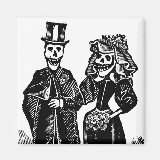 Skeletkoppel - Magneet #3 (Voorkant)