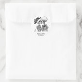 Skeletkoppel Ronde Sticker (Tas)