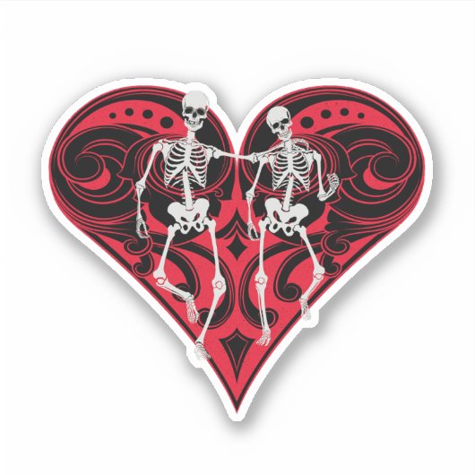 Skeletkoppeling Sticker (Voorkant)