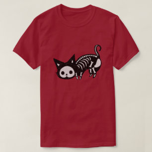 Skeletkostuum Kitty Halloween Glitter T-shirt